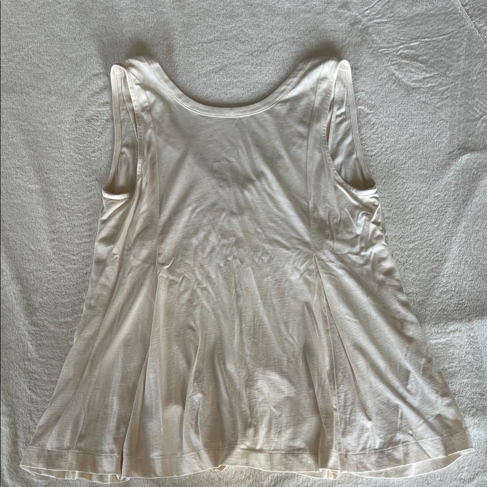 Madewell Cream Flowy Tank Top